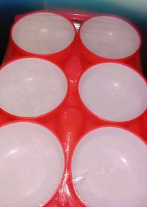 Elegant Six Bowl,Six Spoon With Tray Set