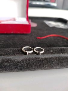 Black Diamond Bali Pure Silver For Ear
