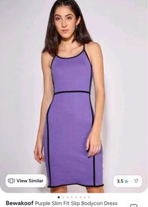 Purple Bodycon Dress