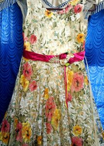 Elegant Floral Print Dress