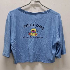 Blue "Weevils DJ OP40" Graphic Tee