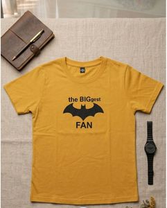 Yellow "Biggest Fan" Batman T-Shirt