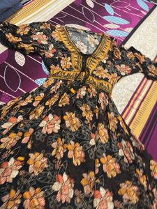 Bohemian Floral Print Maxi Dress