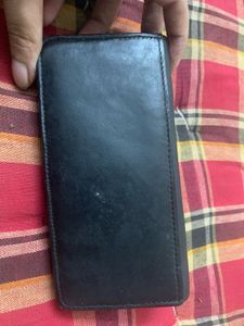 Black Leather Textured Wallet