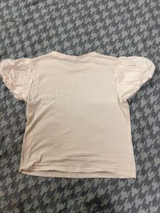 White Puff Sleeve Top