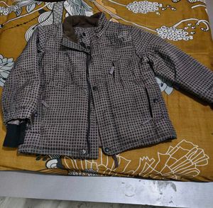 Boy's Stylish Checkered Jacket