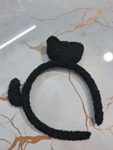 Cute Black Cat headband/ headloop y2k