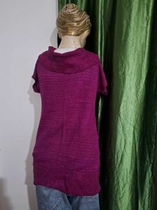 Cozy Magenta Cowl Neck Sweater