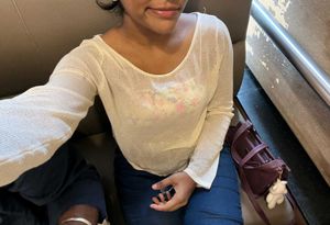 Sheer cream colour Top
