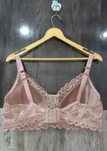 Nude Lacy Padded Bra