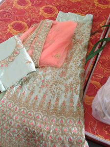 semi stitched Exquisite Embroidered Lehenganga Cho