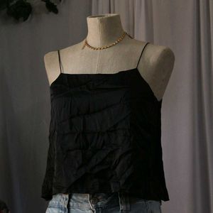 price fixed Black Spaghetti Strap Tank