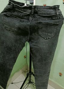 Washed Grey Skinny Fit Jeans