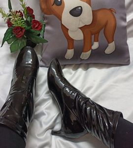 Zara Ankle Boot (patent shiny Pu Leather)