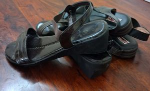 2 pairs Elastic Strap Sandals