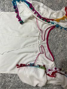 Bohemian kurta with Tassel Trim