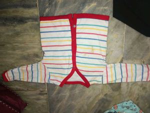 Striped Baby Sleepsuit