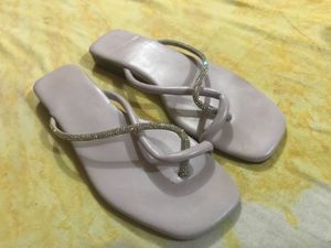 Stylish Embellished Flip Flops