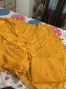 Yellow Embroidered Kurta Set