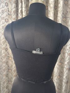 Primark Chic Black Ruched Crop Top