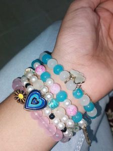 Cute Beaded Bracelets with Charm