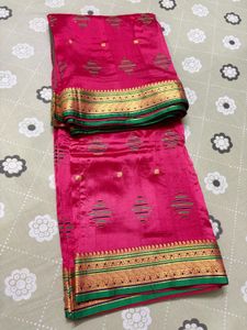 Vintage Silk Saree with Banarasi Border