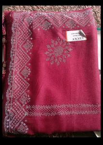 Stunning Pink Embellished Saree