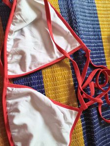 Red String Bikini Top