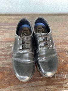 Classic Black Leather Oxford Shoes(Naughty Boy)