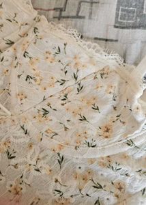 Floral Print Corset Top
