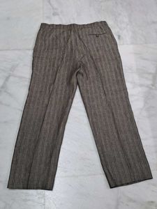 Vintage Striped Straght-Leg Fit Trousers