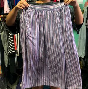 Striped Midi Skirt