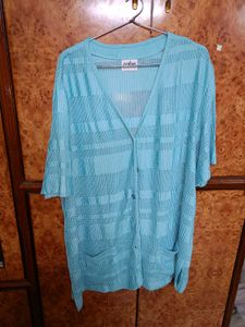 Blue Knitted Top