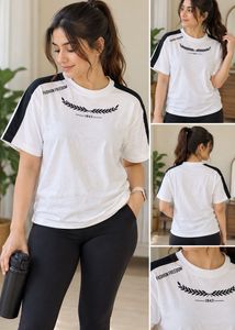 Women's White Graphic T-Shirt