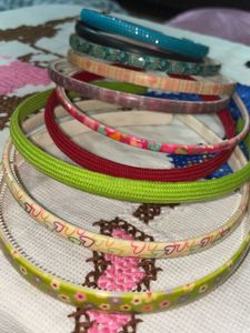 set of 10 assorted colourful head bands