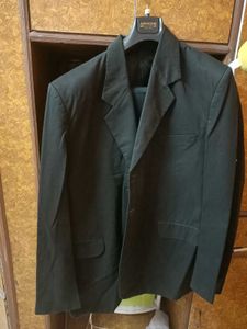 Black Two Piece Woolen Suit