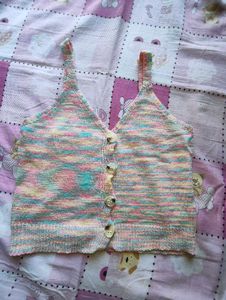 Cropped Knit Tank Top