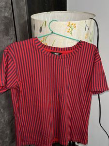 Red & Blue Striped T-Shirt