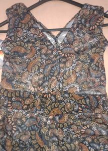 Elegant Boho Paisley Maxi Dress