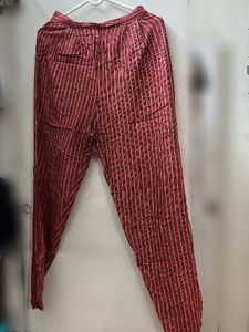 Red Striped Palazzo Pants