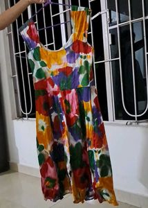 Colorful Watercolor Calvin Klien Dress