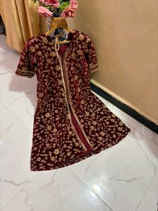 Designer Velvet Lehenga Choli Set