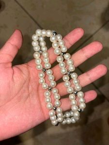 3 necklaces Gothic Pearl Necklace