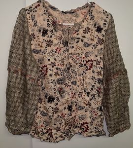 Bohemian Floral Print top