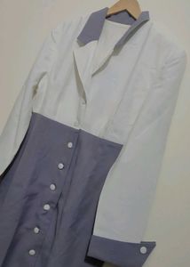 Lavender Color Button Down Dress For 36 Bust