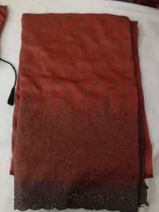 Elegant Embroidered new saree