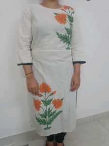W Floral Print Straight Kurta
