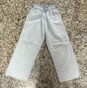 Light Blue Elastic Waist Pants