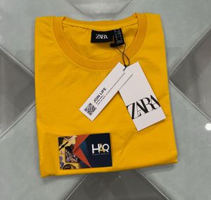 Zara Yellow Basic T-Shirt