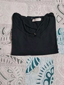 Black Casual Tunic Top